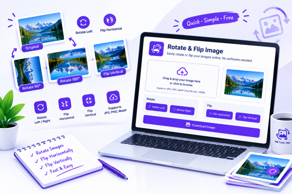 Rotate & Flip Image Tool Workspace